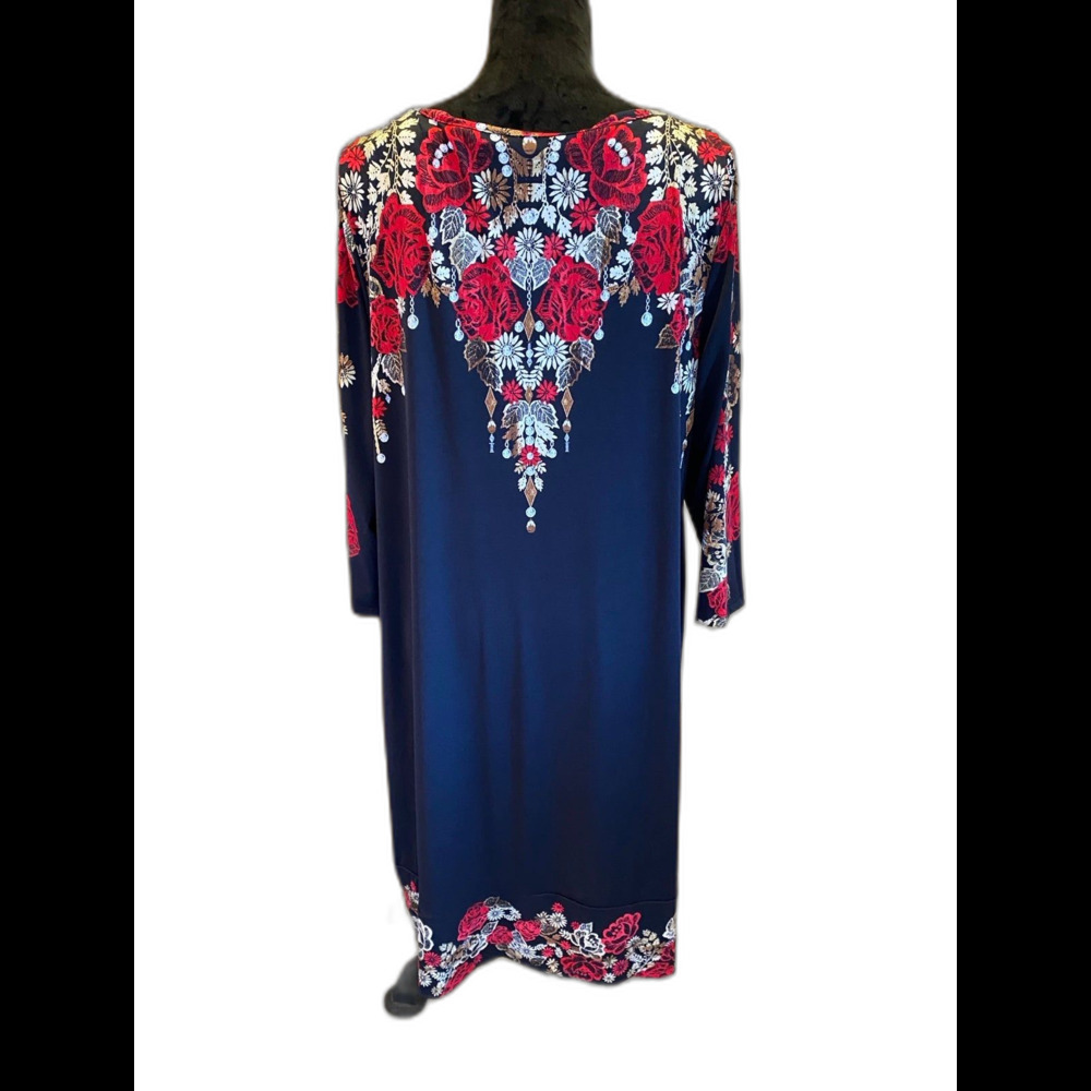 JM Collection Dress Women Plus Size 1X Boat Neck Black Party Dress Formal‎ Fancy